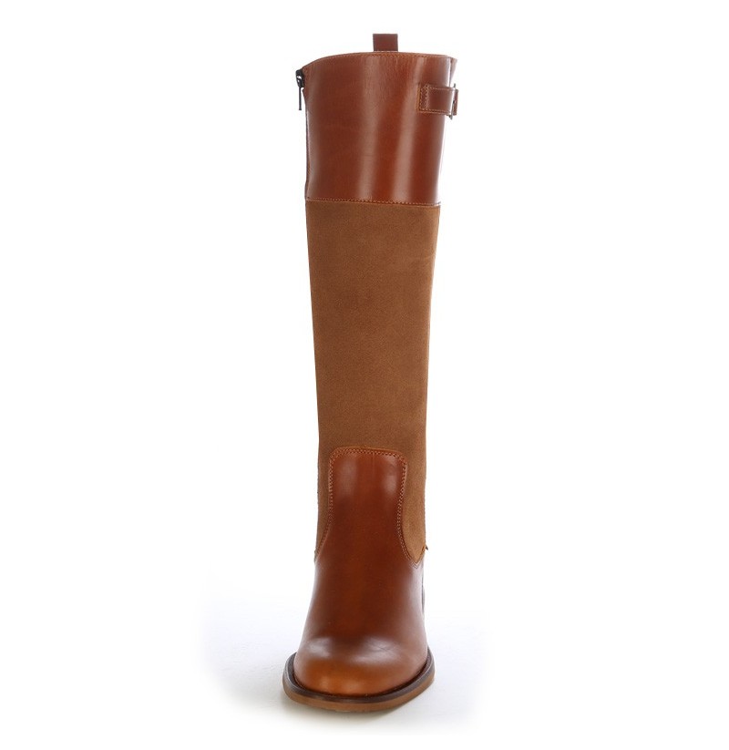 biker boots camel