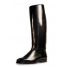 Classic knee high black leather unisex spanish riding boots