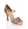 Elegant leopard ballroom dancing shoes