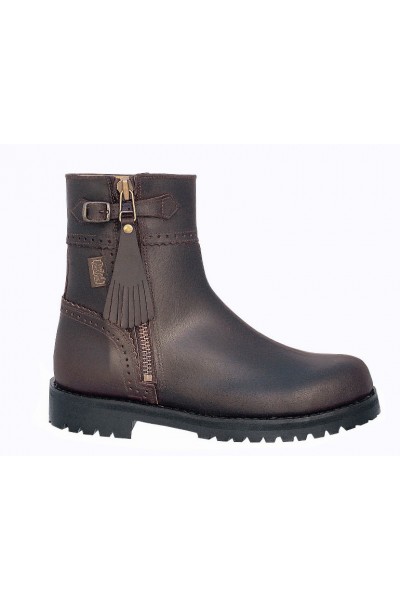 Bottes équitation cuir camel à brides Bottes équitation cuir camel à brides