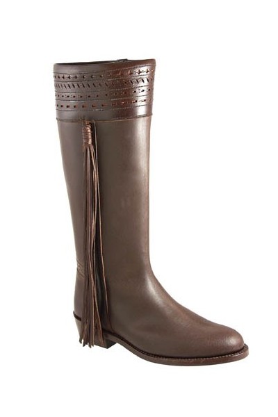 Bottes équitation cuir camel à brides Bottes équitation cuir camel à brides