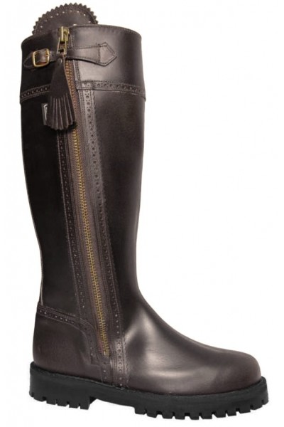 Bottes équitation cuir camel à brides Bottes équitation cuir camel à brides