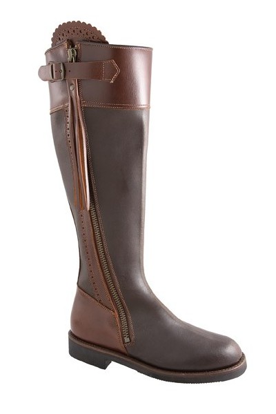 Bottes équitation cuir camel à brides Bottes équitation cuir camel à brides