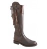 Iberian brown leather hunting boots