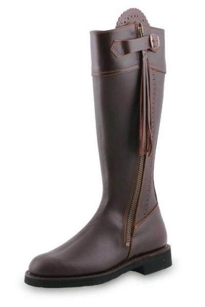 Bottes équitation cuir camel à brides Bottes équitation cuir camel à brides
