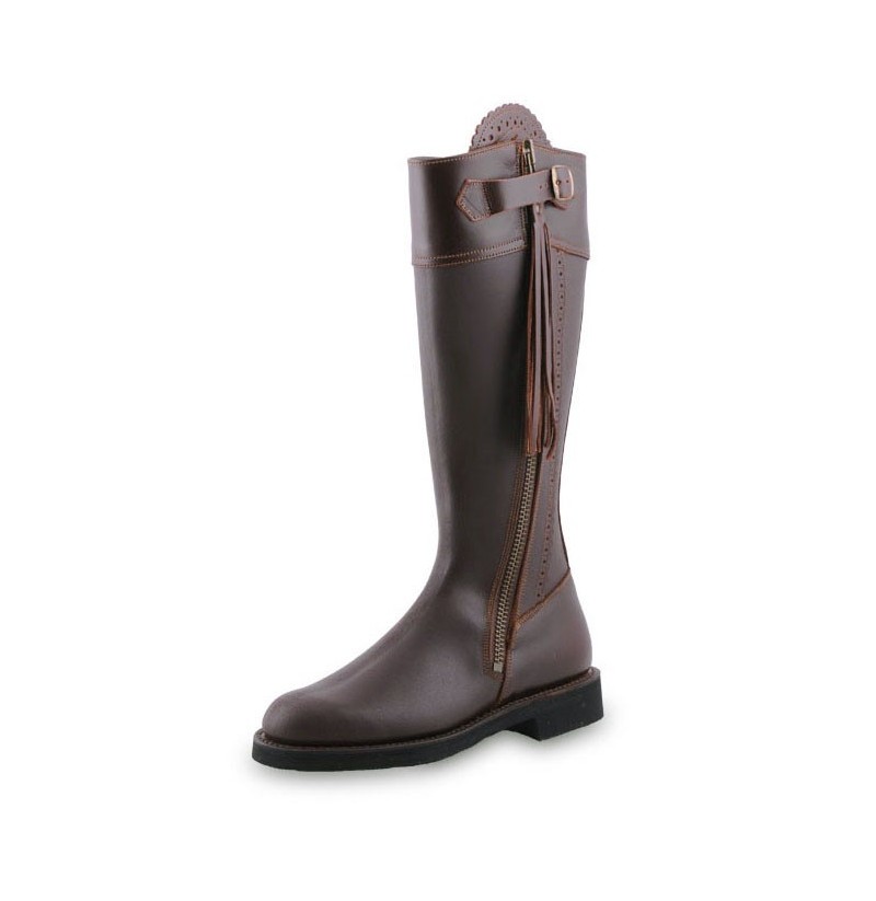 MADE TO MEASURE BOOTS WITH SMOOTH SOLES FOR HUNTING handcrafted
