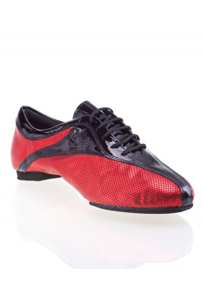 Chaussures danse homme cuir rouge et noir Chaussures danse homme cuir rouge et noir