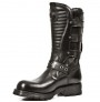 Bottes motardes cuir noir homme