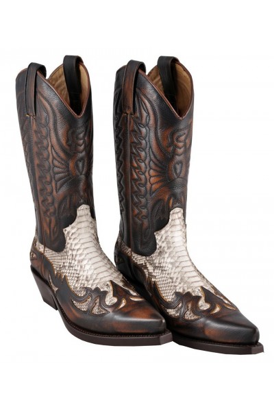 snake leather boots