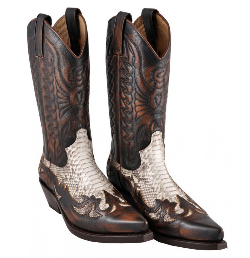 real leather snakeskin boots