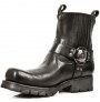 Bottes motardes cuir noir homme