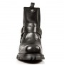 Bottes motardes cuir noir homme