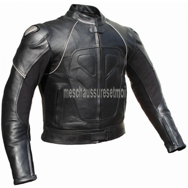 TITANIUM LEATHER MOTORCYCLE JACKETS Comfortable padded biker coats