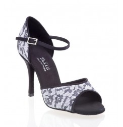 Chaussure de mariée satin blanc bijoux strass