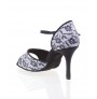 Chaussure de mariée satin blanc bijoux strass