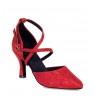Classic chic red leather dancing shoes