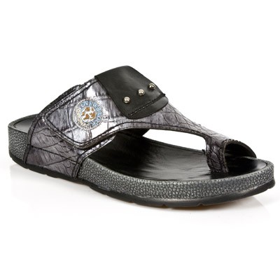 silver grey crocodile flip flops for men shoes made 4 me