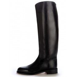 Black patent leather horse riding boots Black varnished leather boots ...