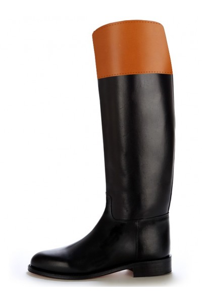 Bottes équitation cuir camel à brides Bottes équitation cuir camel à brides