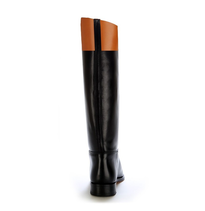 Two tone equestrian boots Horse riding boots with two colours