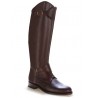 Brown leather riding boots with bridles