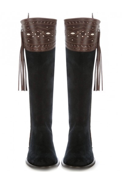 navy riding boots