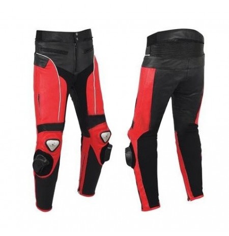 Black and red pro biker pants