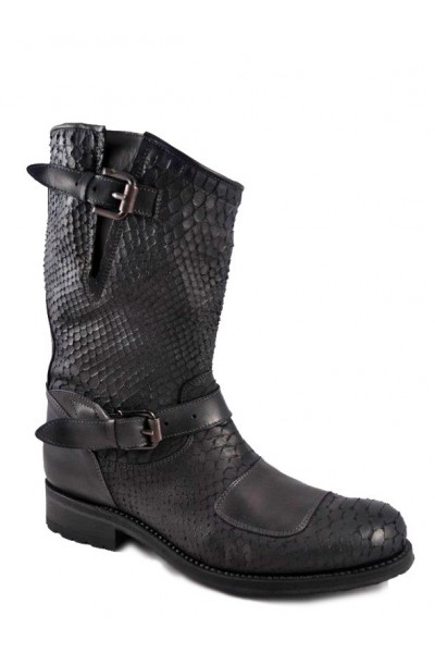 snakeskin motorcycle boots