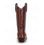 Burgundy leather Mexican cowboy boots