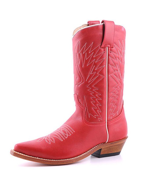 cowboy boots red