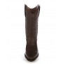 Brown leather Mexican cowboy boots