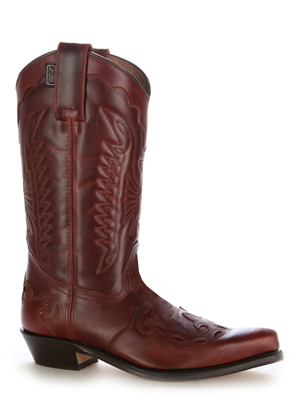 Handmade Women's Cowboy Boots, Burgundy