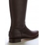 Custom-made brown leather riding boots with an anatomic cut