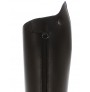 Black leather riding boots with an anatomic cut