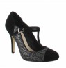Vintage black leather salomé high heels size 3.5