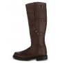 Leather hunting boots with bridles