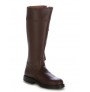 Leather hunting boots with bridles