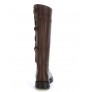 Leather hunting boots with bridles