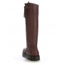 Brown leather hunting boots