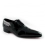 Black patent leather shoes for men 