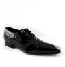 Black patent leather shoes for men 