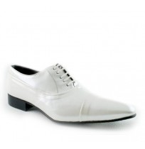 White patent leather mens shoes