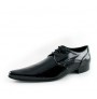 Black patent leather shoes for men 