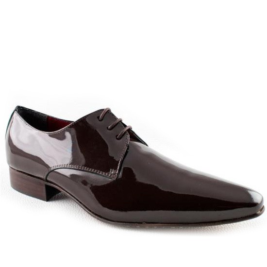 derby shoes MENS BURGUNDY FORMAL SHOES 