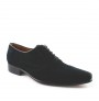 Black suede shoe for men 