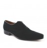 Black suede formal shoes for men 