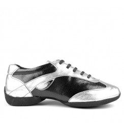 Grey and black dancing shoes for men