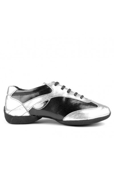 Grey and black dancing shoes for men