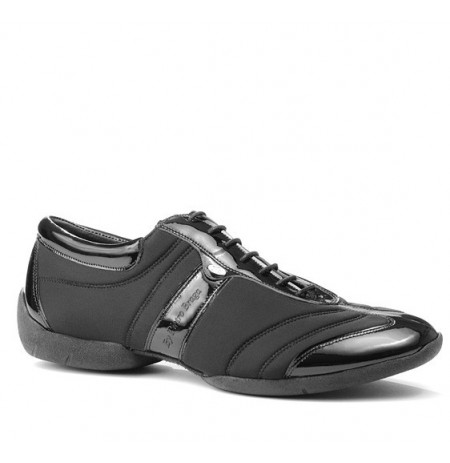 Grey and black smart dancing shoes for men