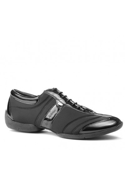 Grey and black dancing shoes for men